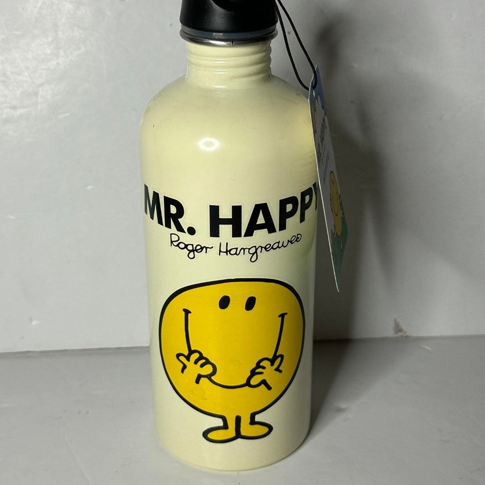 Mr. Happy Stainless Steel 600 ML Water Bottle Canteen- 2011 New With Tags